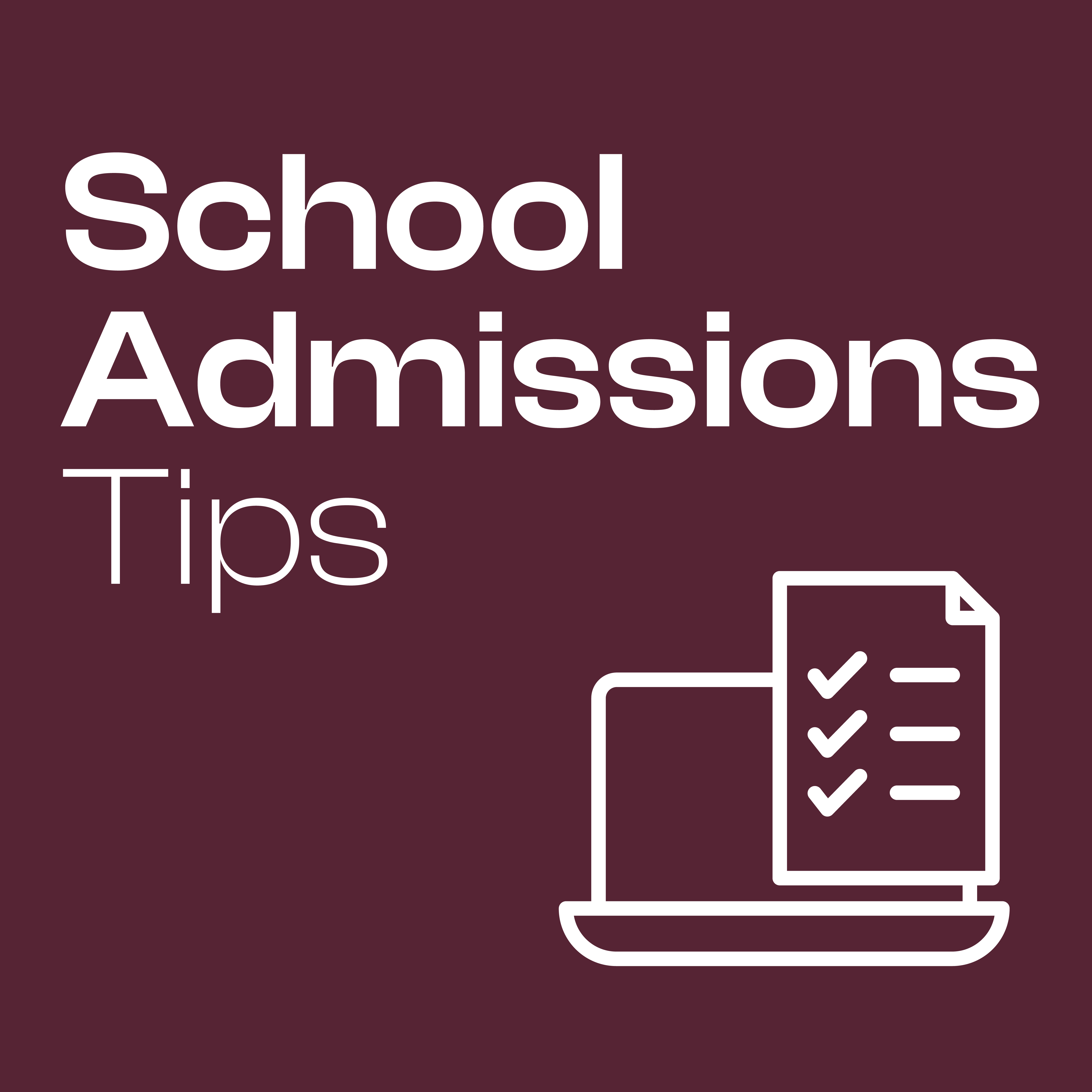 Admissions Tips